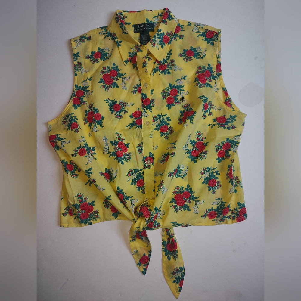 Lauren Ralph Lauren Floral Sleeveless Top